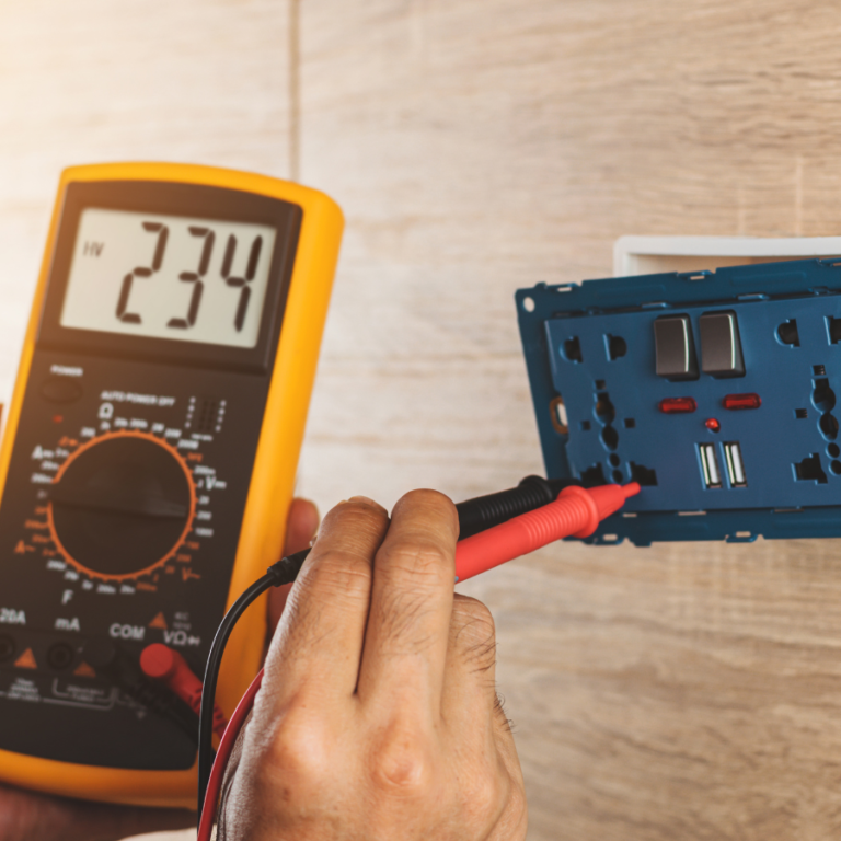 A device used to gauge electricity being put into another device.